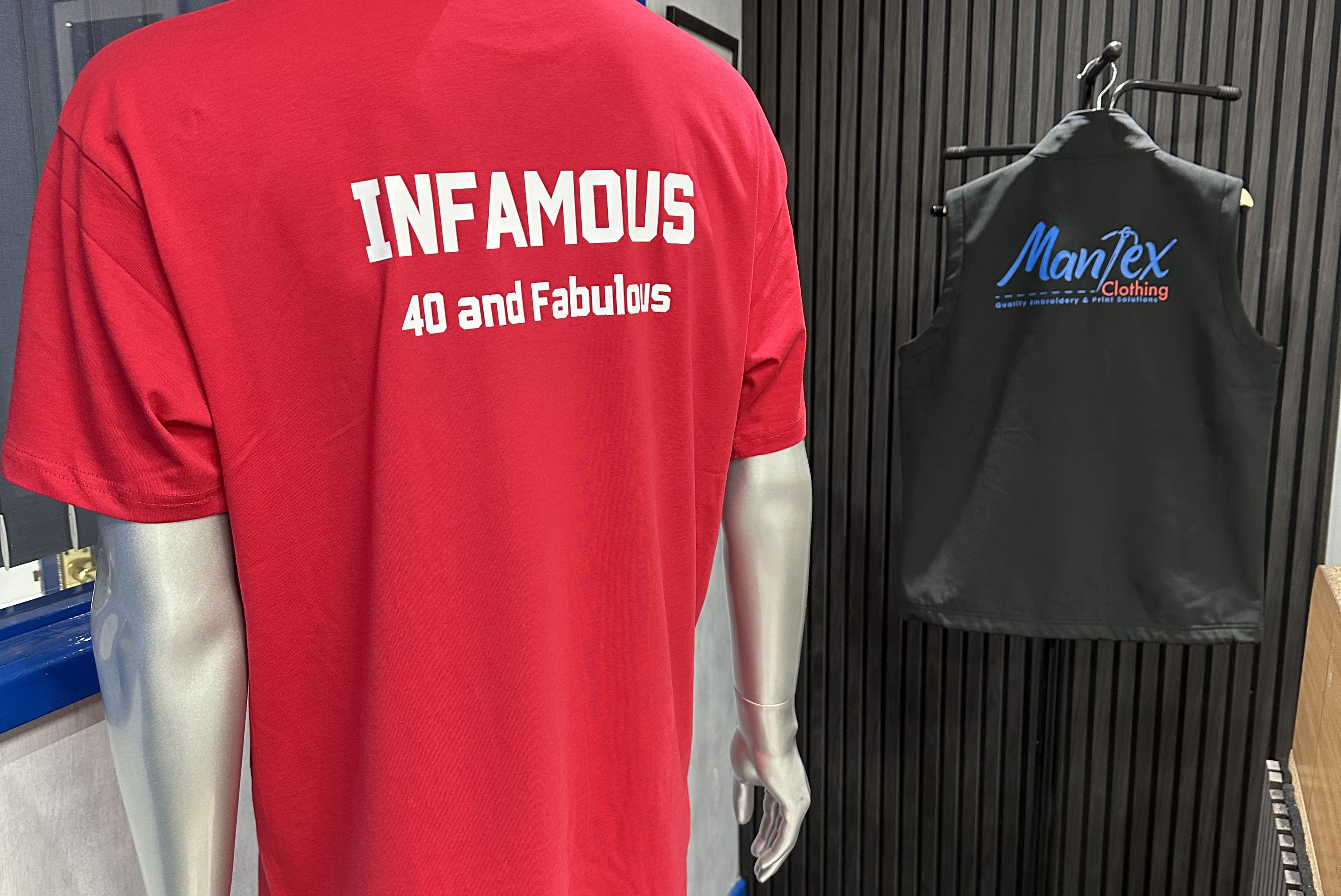 A DTF instead of DTG printed t-shirt.  