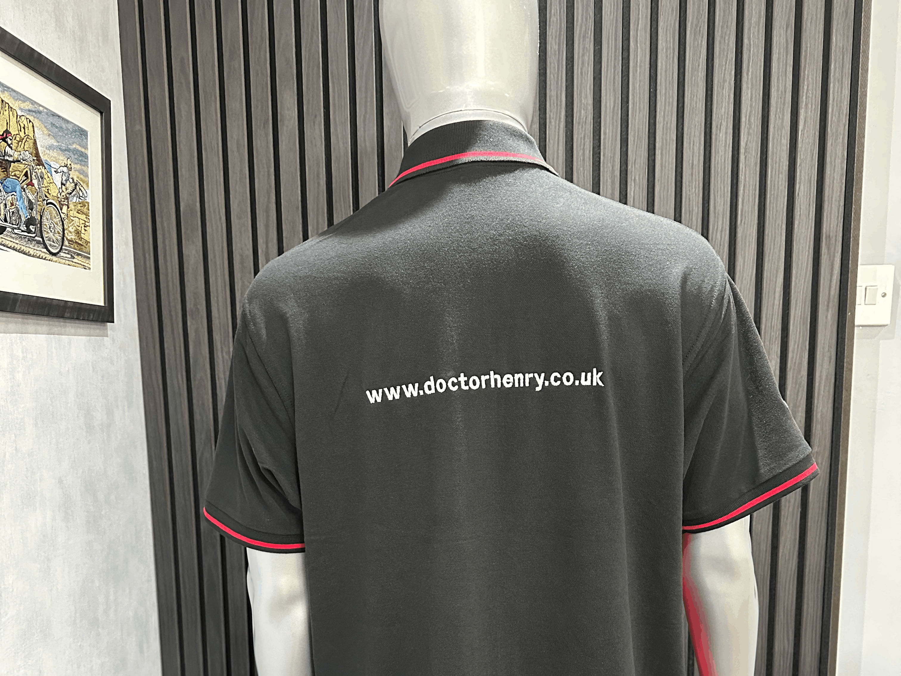 Personalised embroidered workwear for a business who has undergone a rebranding process. 